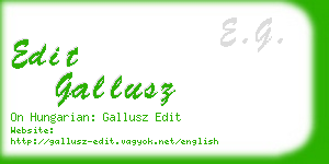 edit gallusz business card